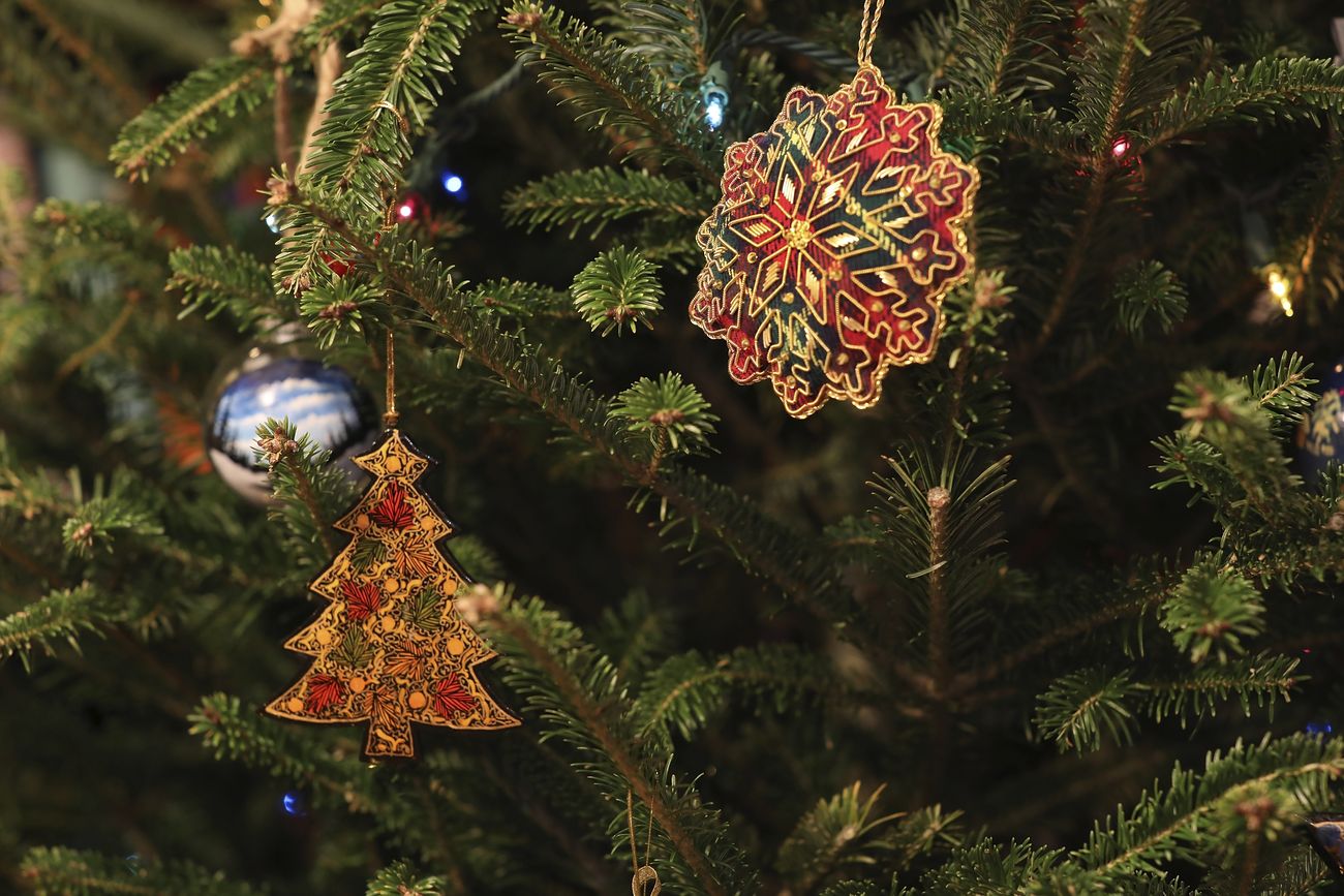 Ornaments on Christmas Tree